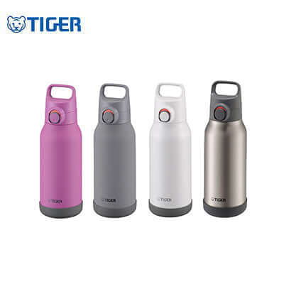 Tiger 1L Vacuum Insulated Stainless Steel Bottle MTA-H100 in four colors for sports and corporate gifts.