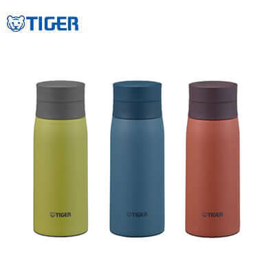 Tiger 350ml Ultra Light Anti Bacteria Stainless Steel Bottle MCY-K035 in three colors