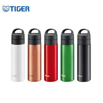 Image of Tiger 480ml Vacuum Insulated Carbonated Bottle MKB-T481 in five color variations, ideal for corporate gifts.