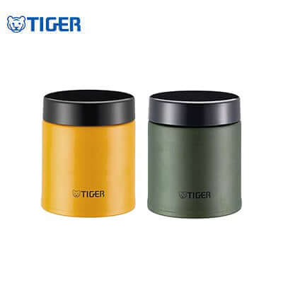 Tiger 500ml Stainless Steel Food Jar MCJ-K050 in yellow and green, perfect for corporate gift.