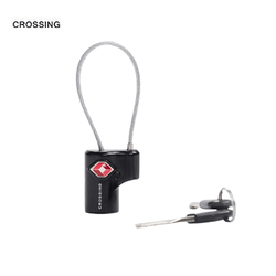 Crossing TSA Travel Cable Lock With Keys
