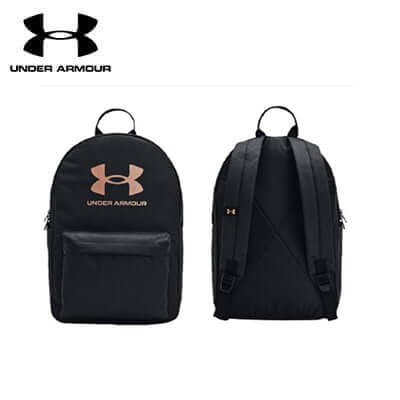 Under Armour Loudon Ripstop Backpack front and back view, perfect for school or corporate gift.