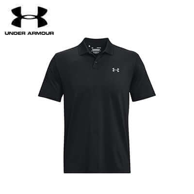 Under Armour Matchplay Polo Shirt in black, perfect for stylish and comfortable corporate gift.