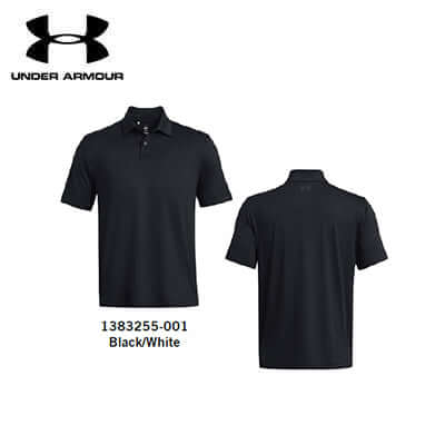 Under Armour T2G Polo LB in Black/White, ideal corporate gift for modern athletes.