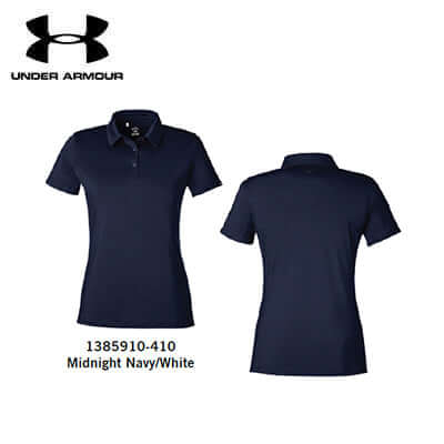 Under Armour T2G Polo LB in Midnight Navy/White, perfect corporate gift for golfers.
