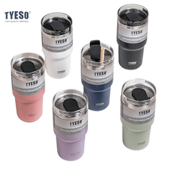 TYESO Stainless Steel Tumbler with Straw 20oz Corporate Gifts Singapore