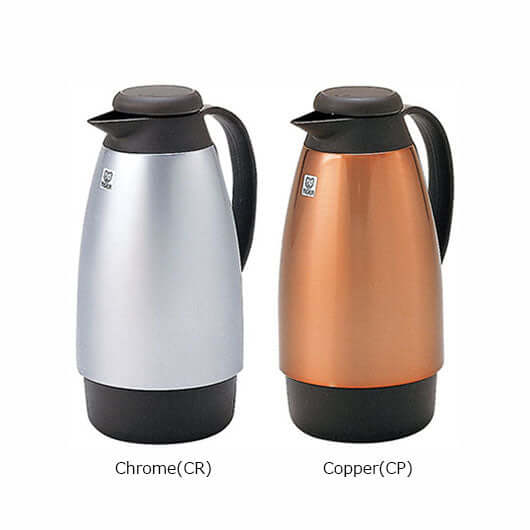 Tiger Classic Handy Jug 1000ml PXE in Chrome and Copper finishes, perfect Corporate Gift for beverage insulation.