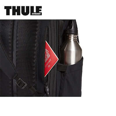 Thule Paramount Backpack 24L features a water bottle and organizational compartments, ideal for corporate gifts.