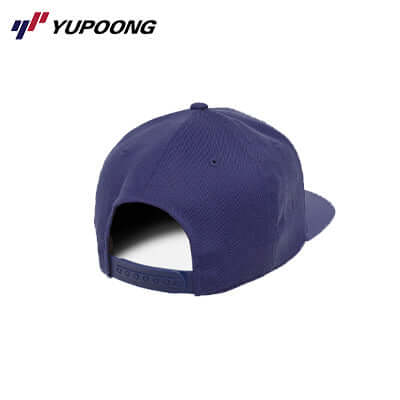Back view of the Yupoong 110F ONE TEN Snapback in navy, a stylish corporate gift option.
