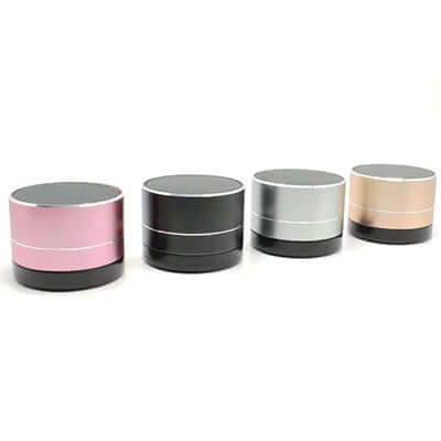 Round Metallic Bluetooth Speaker Corporate Gifts Singapore