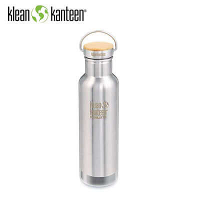 Klean Kanteen Insulated Reflect Stainless Steel Bottle with bamboo lid, perfect as a Corporate Gift.