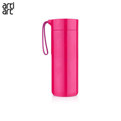 artiart Butterfly Spill Free Suction Thermal Bottle in pink, ideal corporate gift for active lifestyles.