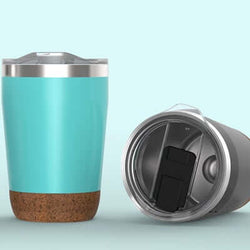 12oz Stainless Steel Vacuum Mug With Cork Base Corporate Gifts Singapore