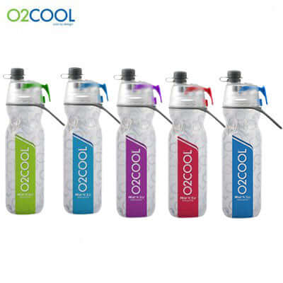 O2COOL Classic Elite Arctic Squeeze Mist ‘N Sip Insulated Water Bottle 20oz Corporate Gifts Singapore