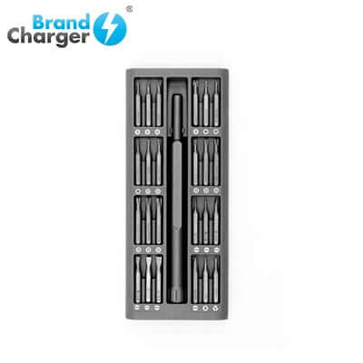 BrandCharger Everyday Kit with precision bits collection in sleek black box, perfect for corporate gift.