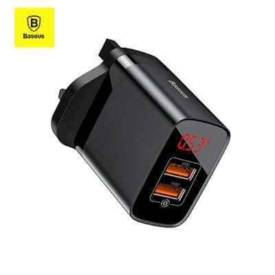 Baseus 18W Fast Charger with Digital Display Corporate Gifts Singapore