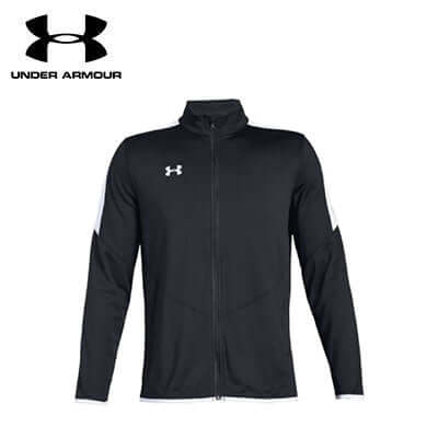 Under Armour Rival Knit Jacket in black, perfect for activewear and corporate gift giving.