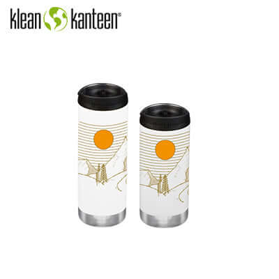 Klean Kanteen Limited Edition TKWide Water Bottle featuring coast and range inspired illustrations.