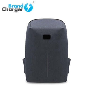 BrandCharger Phantom Lite Backpack in sleek gray design, perfect for urban explorers and corporate gifts.