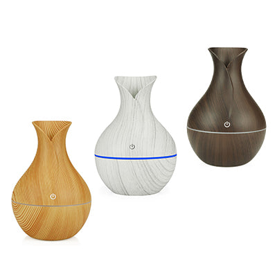 Wooden Vase-Shape Ultrasonic Aroma Diffuser Corporate Gifts Singapore
