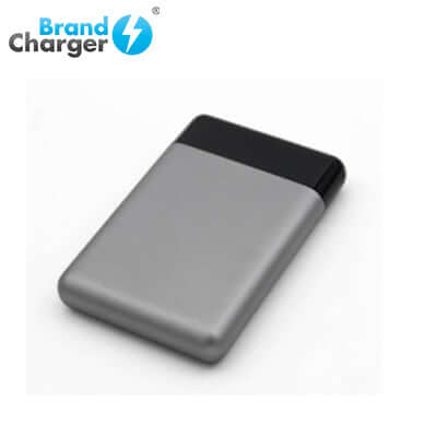BrandCharger 5000mAh Powerbank in sleek gray design, ideal for corporate gifts and on-the-go charging.