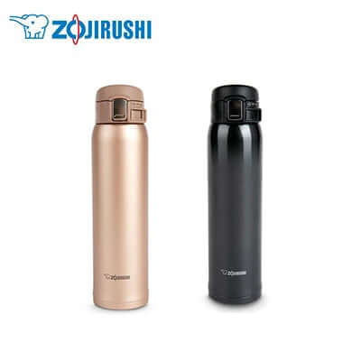 ZOJIRUSHI Stainless Vacuum Mug Bottle 0.6L in bronze and black, ideal for corporate gifts.