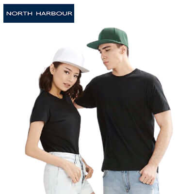 North Harbour 1200 Snapback Cap worn by models showcasing style and versatility for corporate gift options.