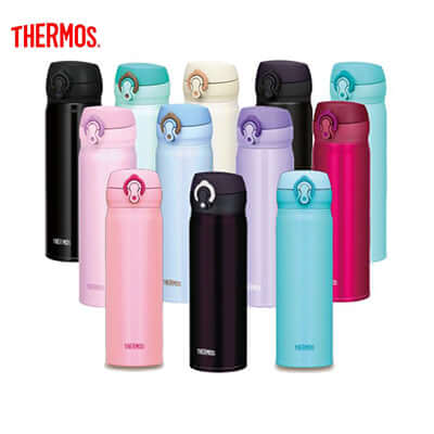 Thermos 500ml Ultra-Light One Push Tumbler collection in various colors for stylish hydration.