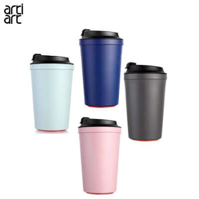 artiart Idea Cafe Suction Cup in four colors: blue, pink, gray, and white, ideal corporate gift for modern individuals.