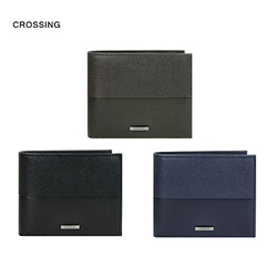 Crossing Infinite Bi-Fold Leather Wallet [12 Card Slots] RFID Corporate Gifts Singapore