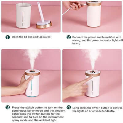 Baseus Air Humidifier with LED Night Lamp Corporate Gifts Singapore