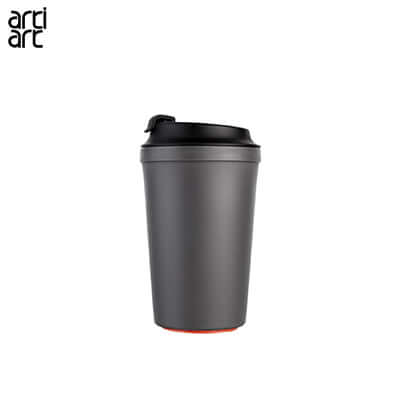 artiart Idea Cafe Suction Cup in sleek gray design with black lid, perfect for corporate gift.