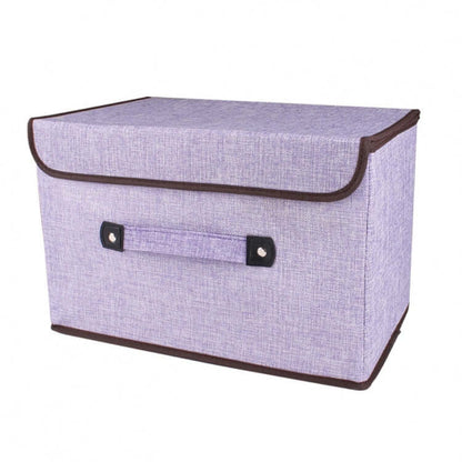 Foldable Storage Box in purple, perfect for organizing belongings stylishly, ideal as a Corporate Gift.