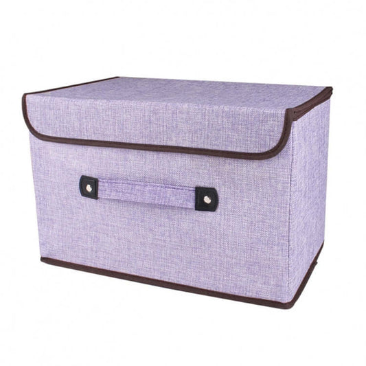 Foldable Storage Box in purple, perfect for organizing belongings stylishly, ideal as a Corporate Gift.