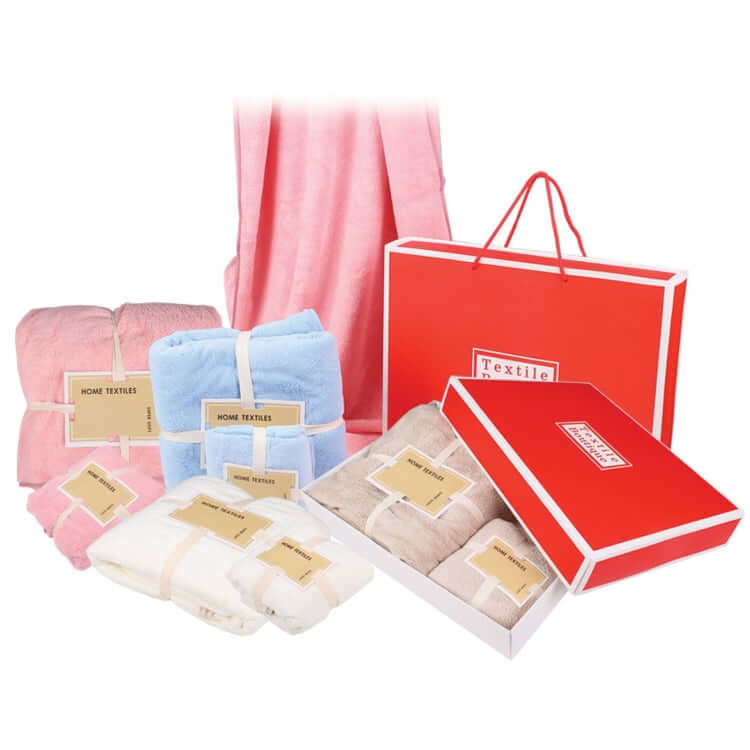 2pcs Towel Gift Set with Box Corporate Gifts Singapore