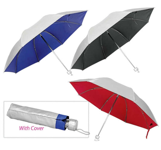 21'' Silver Coated Foldable Umbrella Corporate Gifts Singapore