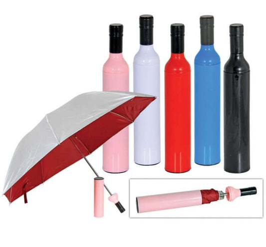 21'' Foldable Umbrella with Bottle Packaging Corporate Gifts Singapore