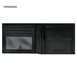 Crossing Infinite Bi-Fold Leather Wallet With Window And Coin Pocket RFID Corporate Gifts Singapore