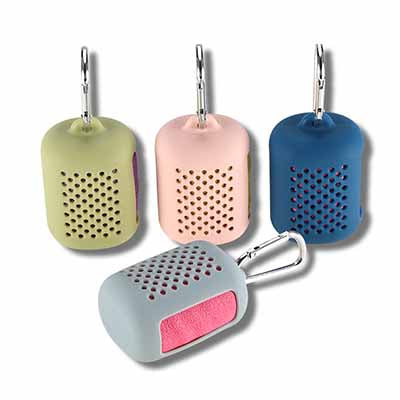 Mini Sports Quick Dry Towel with Silicone Case Corporate Gifts Singapore