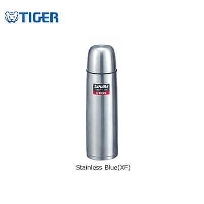 Tiger Stainless Steel Flask MSC-B in Stainless Blue(XF) design, ideal for outdoor adventures and corporate gifts.