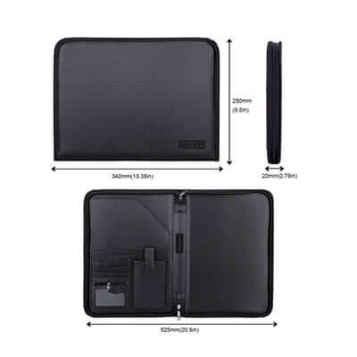 A4 Zipper Portfolio with Tablet Pocket Corporate Gifts Singapore