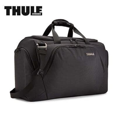Thule Crossover 2 Duffel Bag 44L with adjustable strap and multiple compartments for organized travel.