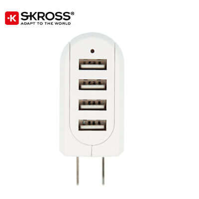 SKROSS 4 Port USB Charger - US and Japan Corporate Gifts Singapore
