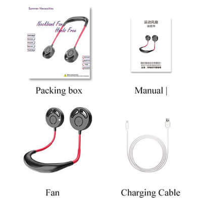 Leafless Portable Neck Hanging Fan Corporate Gifts Singapore