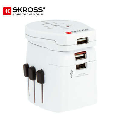 SKROSS Travel Adaptor PRO Light 3 x USB - World Corporate Gifts Singapore