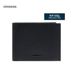 Crossing Elite Bi-fold Leather Wallet With Window And Coin Pocket RFID Corporate Gifts Singapore