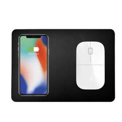 PU Leather Wireless Mouse Pad Corporate Gifts Singapore