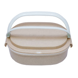 Oval Wheat Fiber Lunch Box with spoon Corporate Gifts Singapore