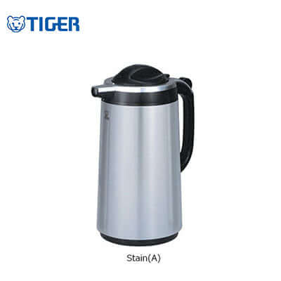 Tiger Stainless Steel Stain Handy Jug 1020ml / 1340ml / 1590ml / 1880ml PRT-A side view on a white background.