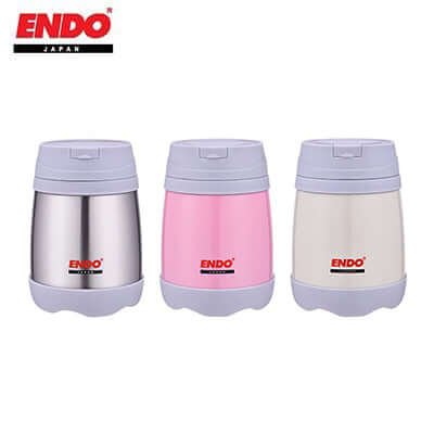 ENDO 500ml Double S/S Vacuum Food Jar in three colors, perfect as a Corporate Gift.